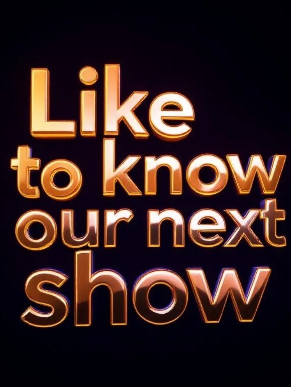 ✨️LIVE SHOW NOTIFICATION  / LIKE THIS POST TO BE NOTIFIED OF OUR NEXT SHOW